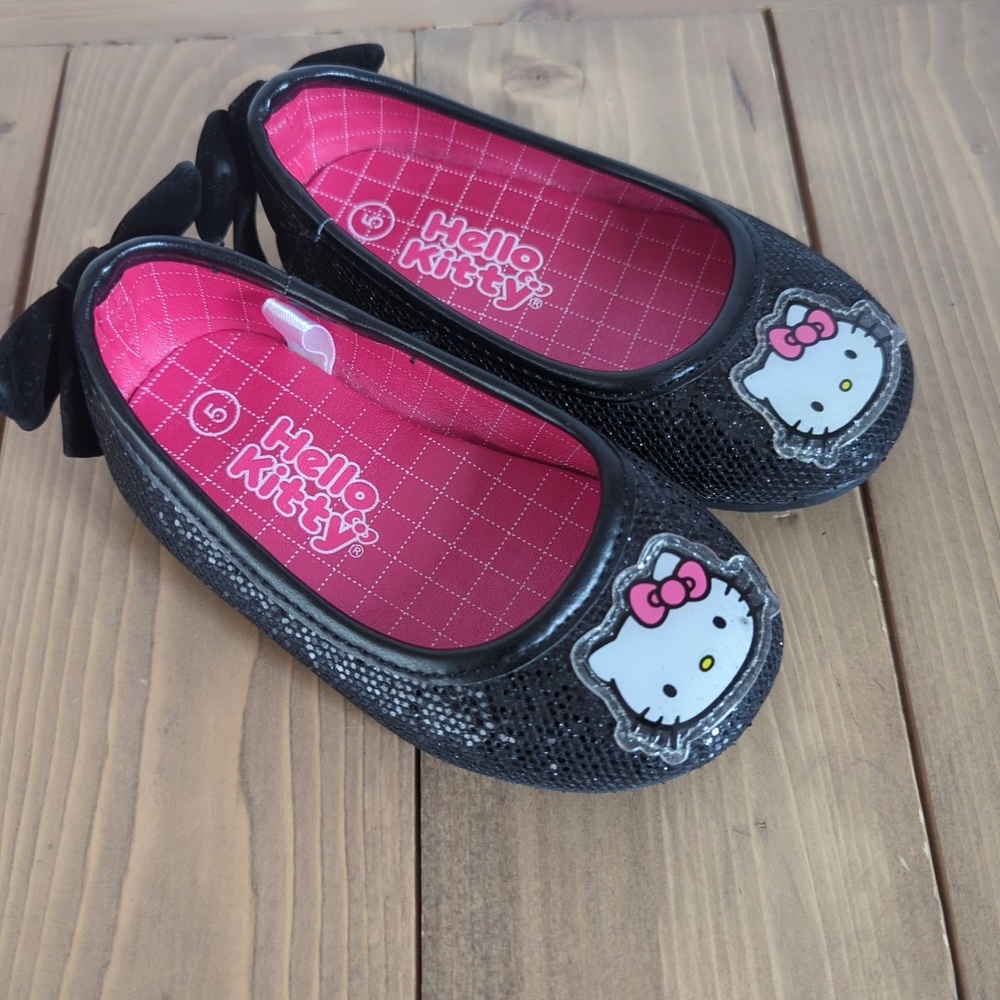 Hello Kitty Kids/Girls Toddler Sparkly Sequin Shoes-12-24 months